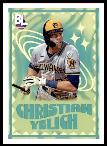 Christian Yelich baseball card from 2023 Topps Big League Big Leaguers series