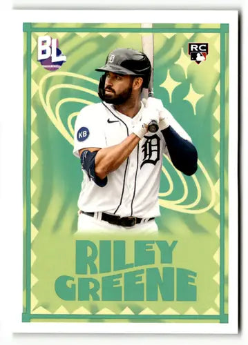 2023 Topps Big League Riley Greene baseball card with original gloss Tigers ID 51422