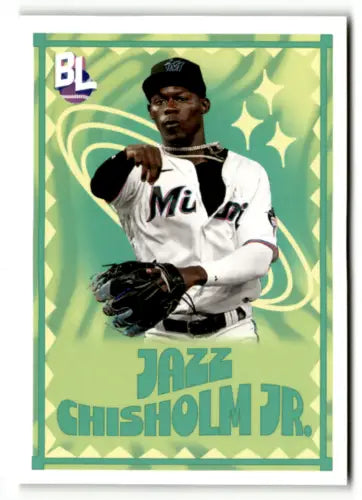 Jazz Chisholm Jr. baseball card from 2023 Topps Big League Big Leaguers series