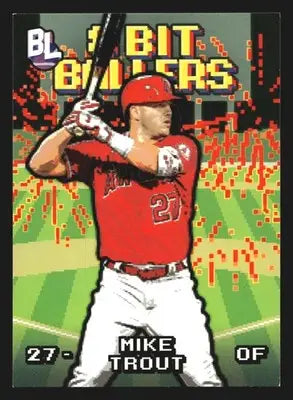 2023 Topps Big League Mike Trout #8B-2 8-Bit Ballers Angels - Baseball Card Single