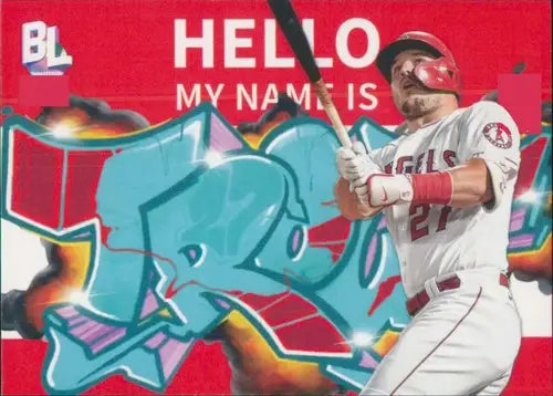 2023 Topps Big League Roll Call Wildstyle Edition #RC-2 Mike Trout NM-M ID:51411 - Baseball Card Single