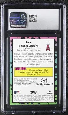 2023 Topps Big League Shohei Ohtani #BL-2 Big Leaguers Baseball CGC 9.5