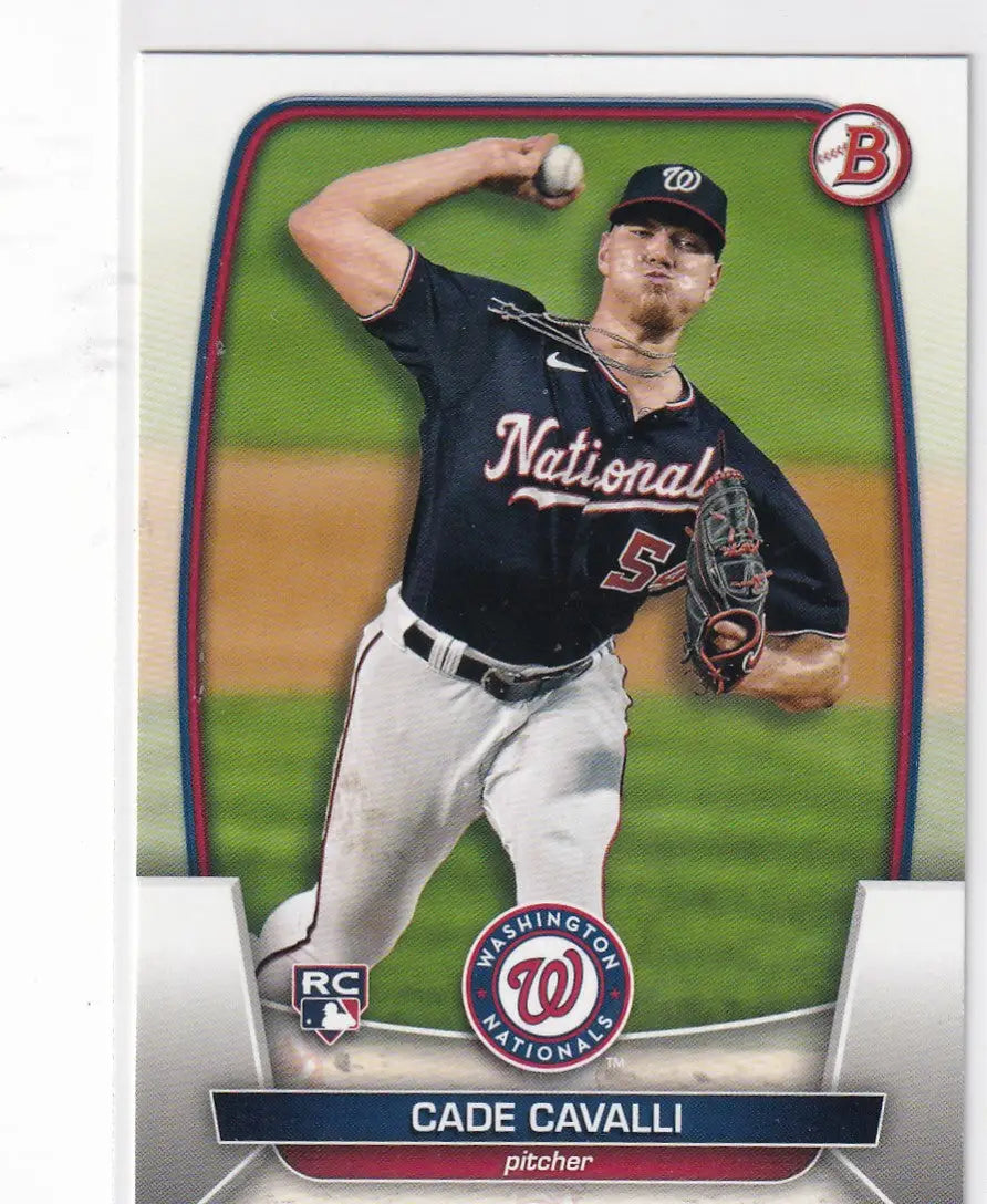 2023 TOPPS BOWMAN #94 CADE CAVALLI- WASHINGTON NATIONALS - Baseball Card Single