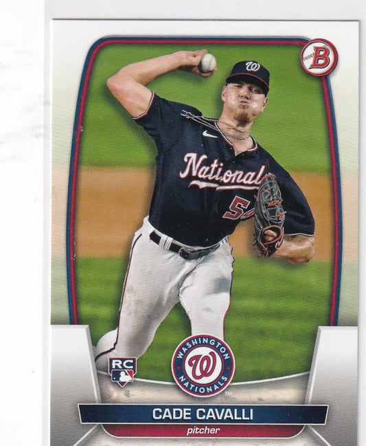 2023 TOPPS BOWMAN #94 CADE CAVALLI- WASHINGTON NATIONALS - Baseball Card Single