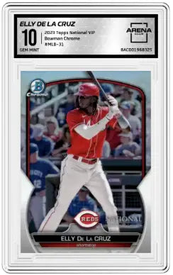 2023 Topps Bowman Chrome National VIP Elly De La Cruz #MLB-31 Arena Club 10 - Baseball Card Single