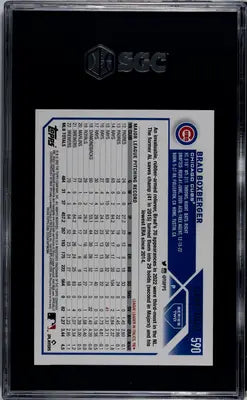 Graded Topps Brad Boxberger baseball card 2023 Topps Brad Boxberger #590 Gold 384/2023
