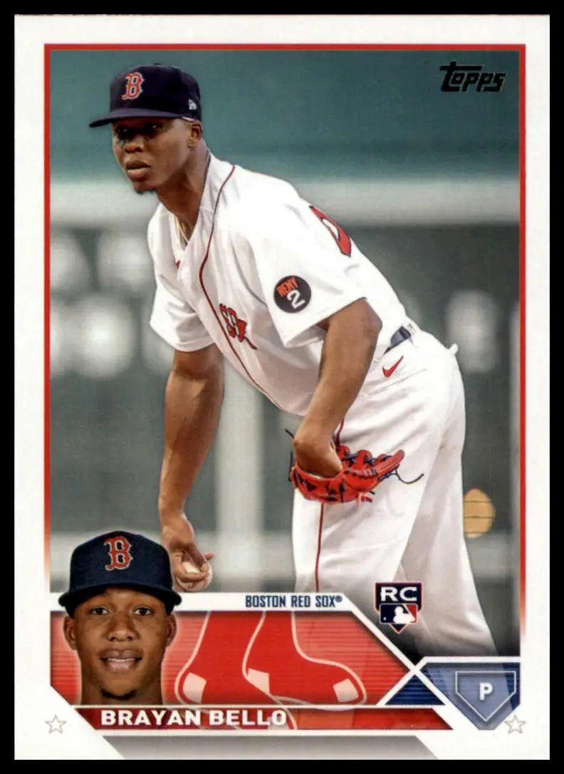 2023 Topps Brayan Bello RC 185 Boston Red Sox Baseball NM - Baseball Card Single