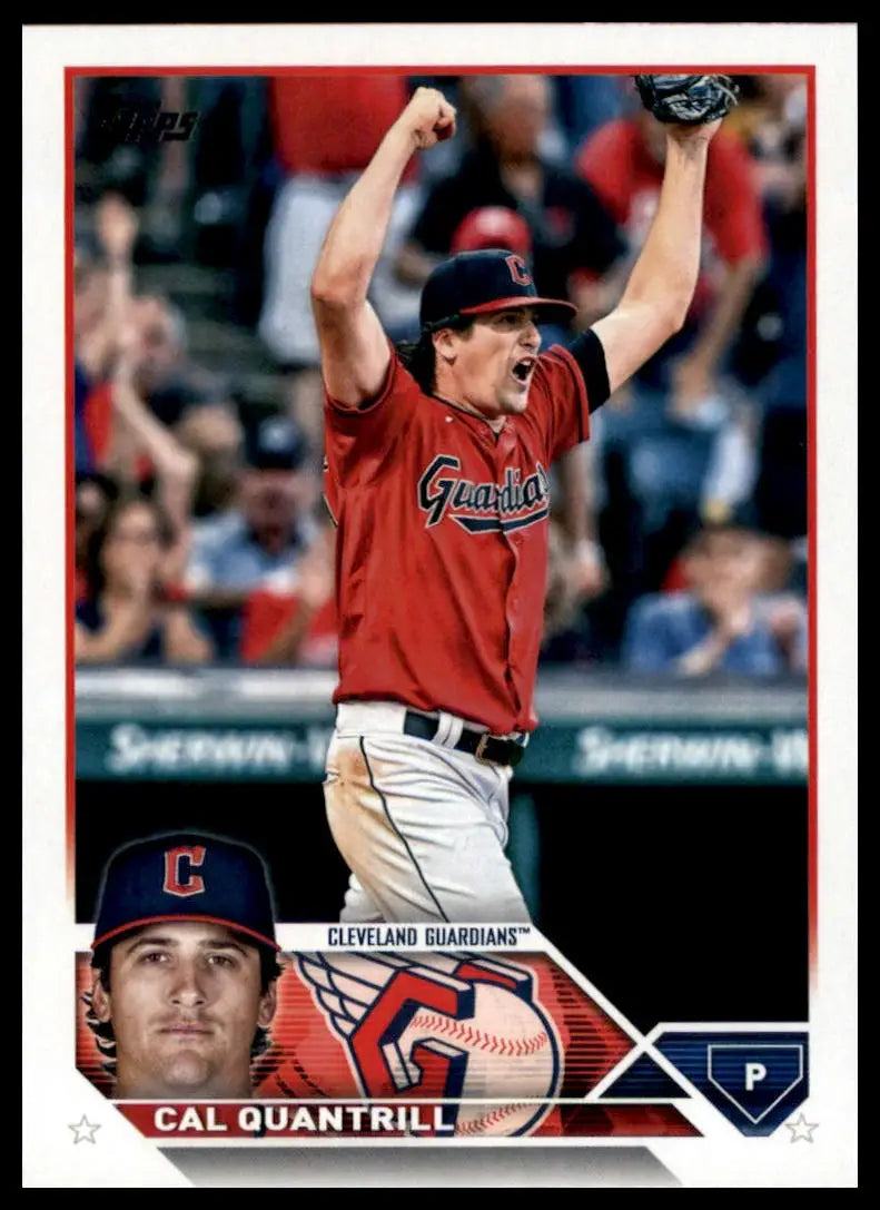 2023 Topps Cal Quantrill 255 Cleveland Guardians Baseball NM - Baseball Card Single