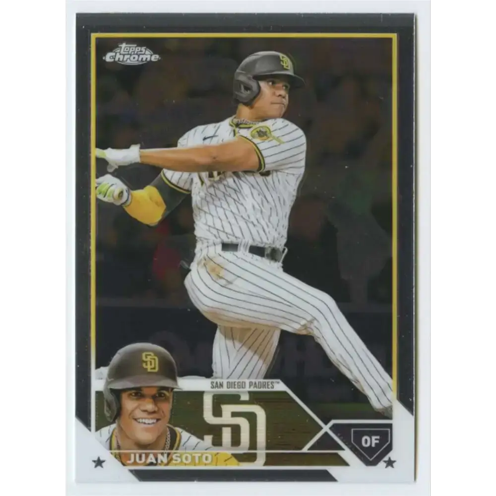 2023 Topps Chrome #100 Juan Soto NM-MT San Diego Padres Baseball Card - Baseball Card Single