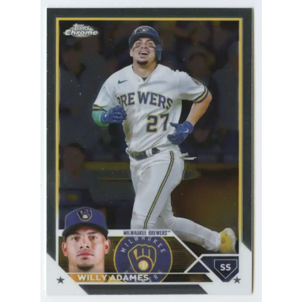 2023 Topps Chrome #101 Willy Adames NM-MT Milwaukee Brewers Baseball Card - Baseball Card Single