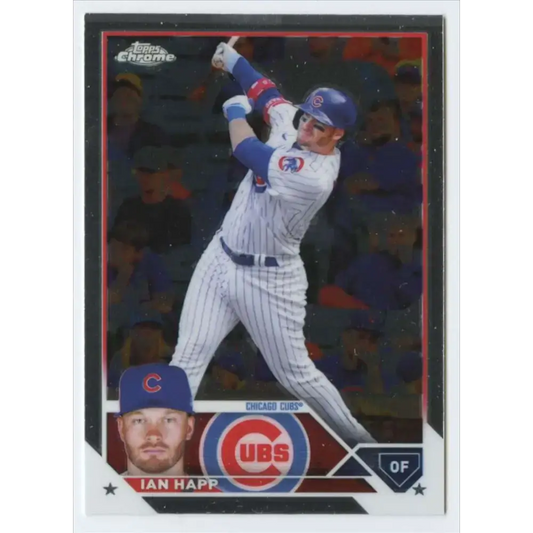 2023 Topps Chrome #102 Ian Happ NM-MT Chicago Cubs Baseball Card - Baseball Card Single
