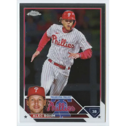 2023 Topps Chrome #105 Alec Bohm NM-MT Philadelphia Phillies Baseball Card - Baseball Card Single