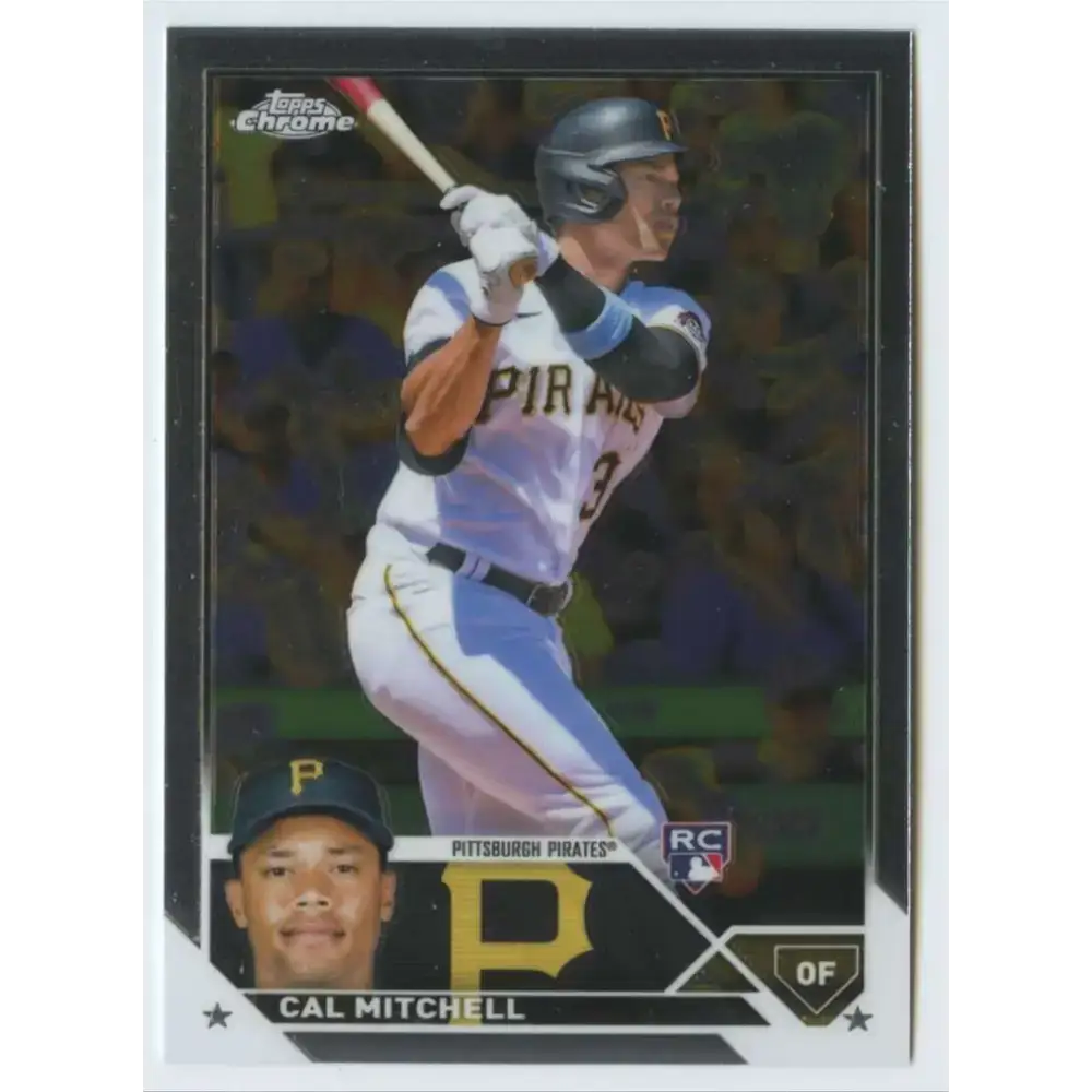 2023 Topps Chrome #108 Cal Mitchell NM-MT RC Rookie Pittsburgh Pirates Baseball Card - Baseball Card Single