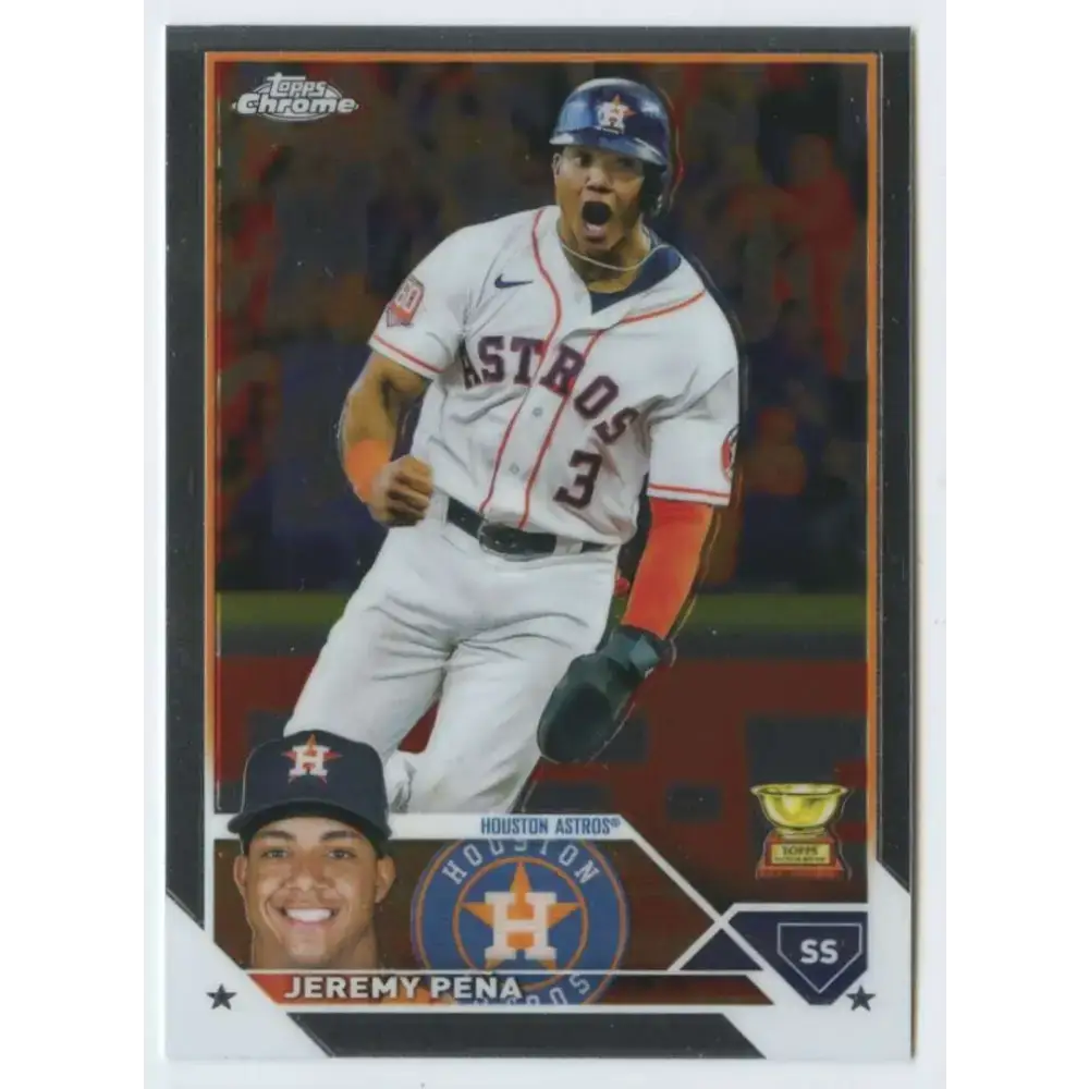 2023 Topps Chrome #113 Jeremy Pena NM-MT Houston Astros Baseball Card - Baseball Card Single