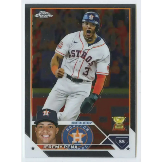 2023 Topps Chrome #113 Jeremy Pena NM-MT Houston Astros Baseball Card - Baseball Card Single