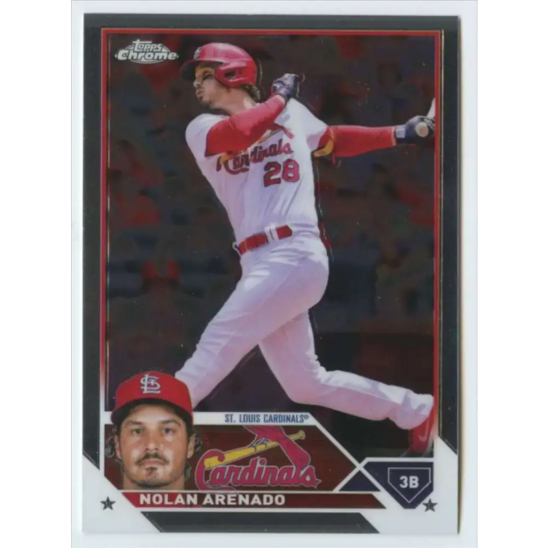 2023 Topps Chrome #115 Nolan Arenado NM-MT St. Louis Cardinals Baseball Card - Baseball Card Single