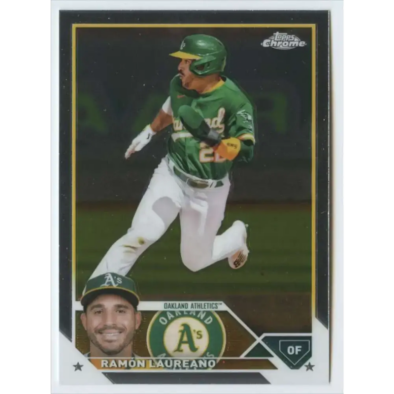 2023 Topps Chrome #116 Ramon Laureano NM-MT Oakland Athletics Baseball Card - Baseball Card Single