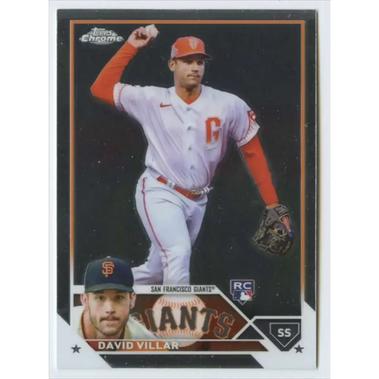 2023 Topps Chrome #117 David Villar NM-MT RC Rookie San Francisco Giants Baseball Card - Baseball Card Single