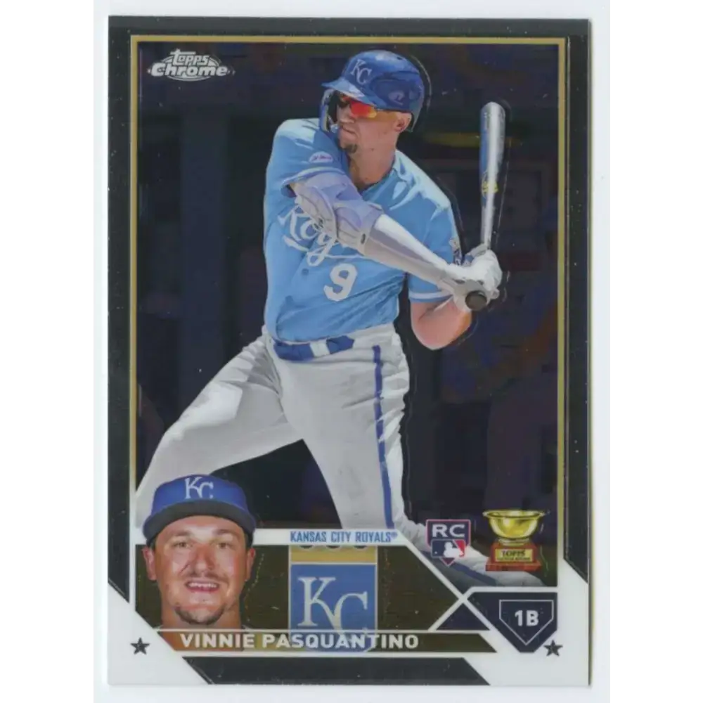 2023 Topps Chrome #119 Vinnie Pasquantino NM-MT RC Rookie Kansas City Royals Baseball Card - Baseball Card Single
