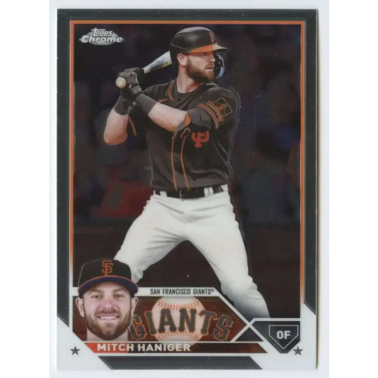 2023 Topps Chrome #122 Mitch Haniger NM-MT San Francisco Giants Baseball Card - Baseball Card Single
