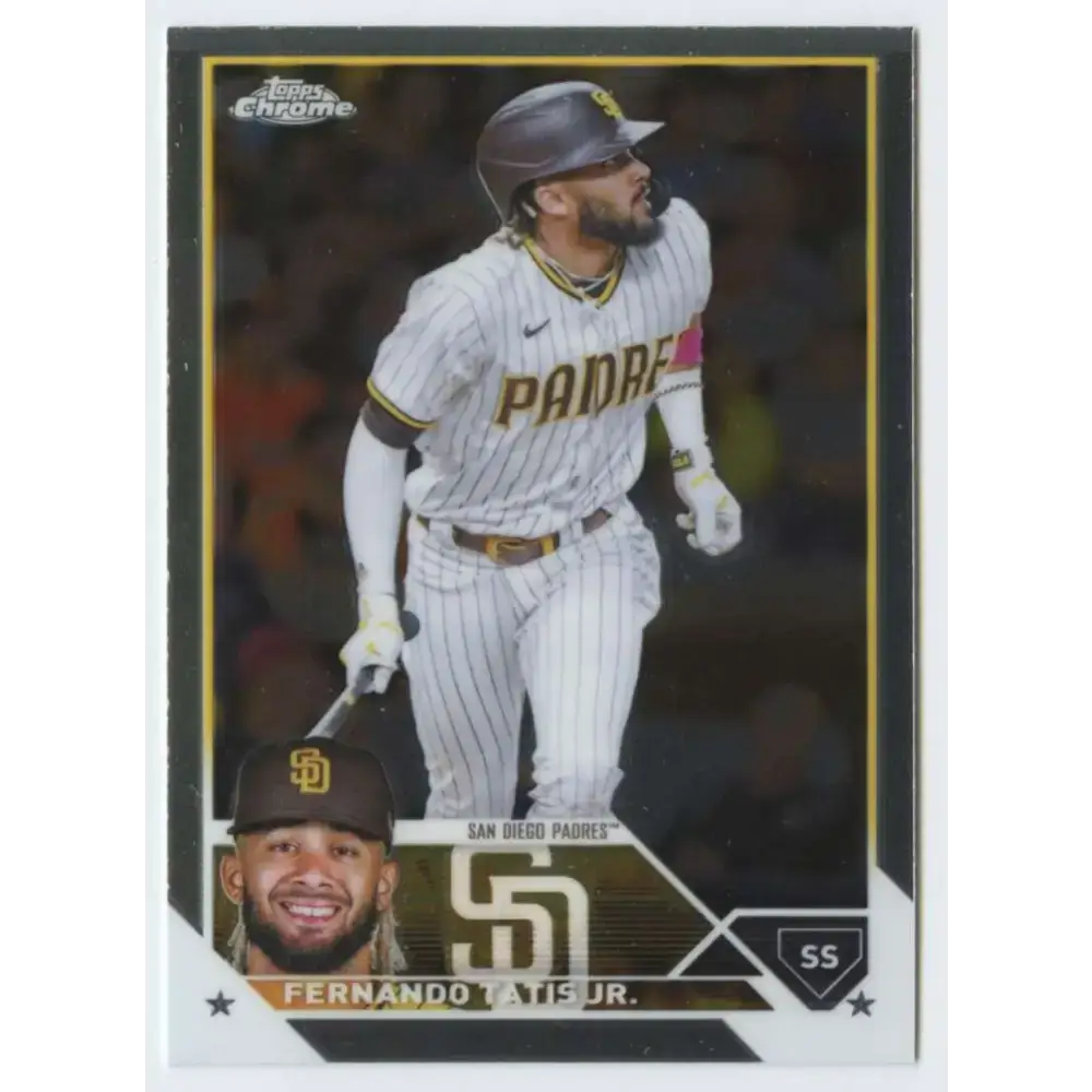 2023 Topps Chrome #129 Fernando Tatis Jr. NM-MT San Diego Padres Baseball Card - Baseball Card Single
