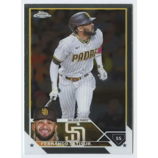 2023 Topps Chrome #129 Fernando Tatis Jr. NM-MT San Diego Padres Baseball Card - Baseball Card Single