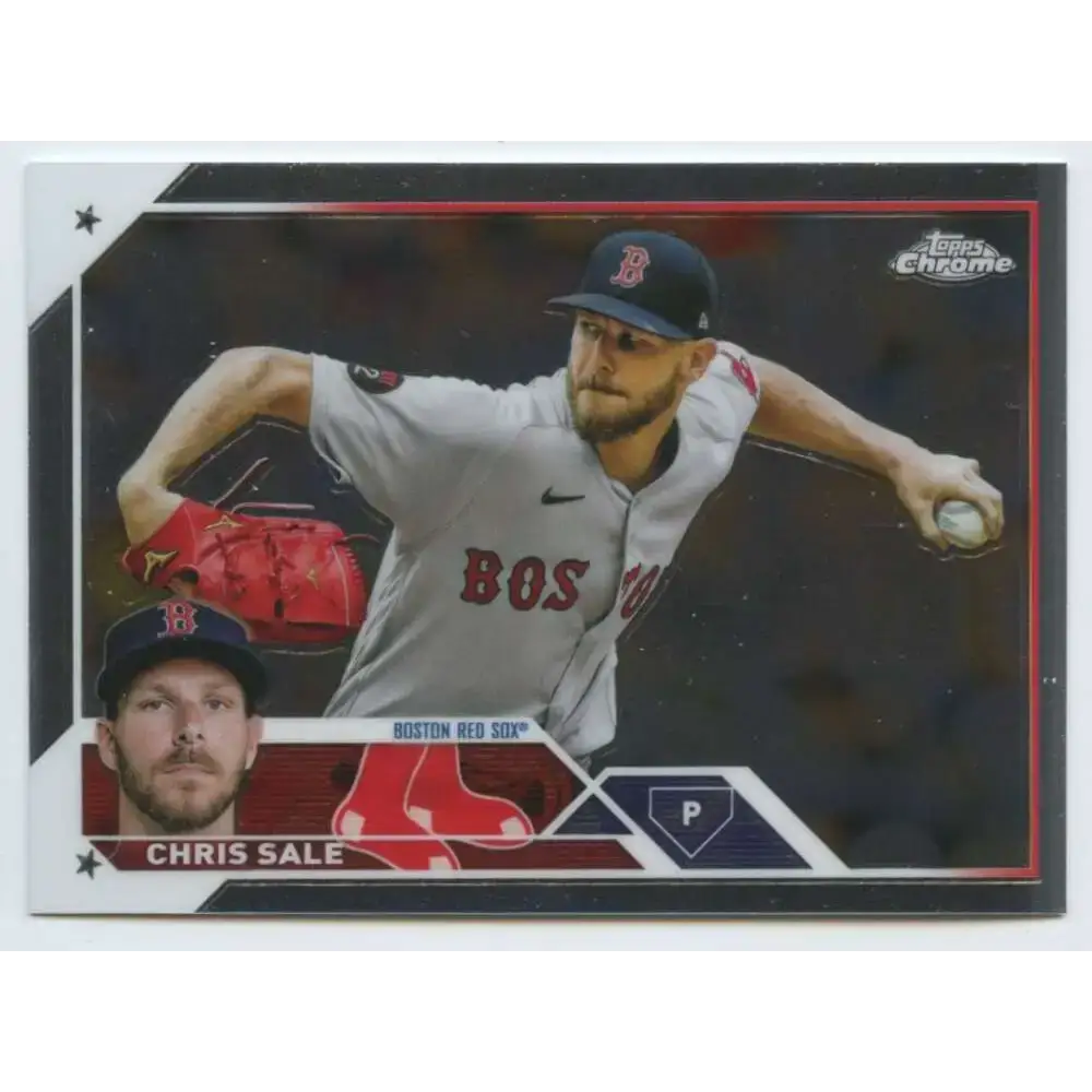 2023 Topps Chrome #131 Chris Sale NM-MT Boston Red Sox Baseball Card - Baseball Card Single