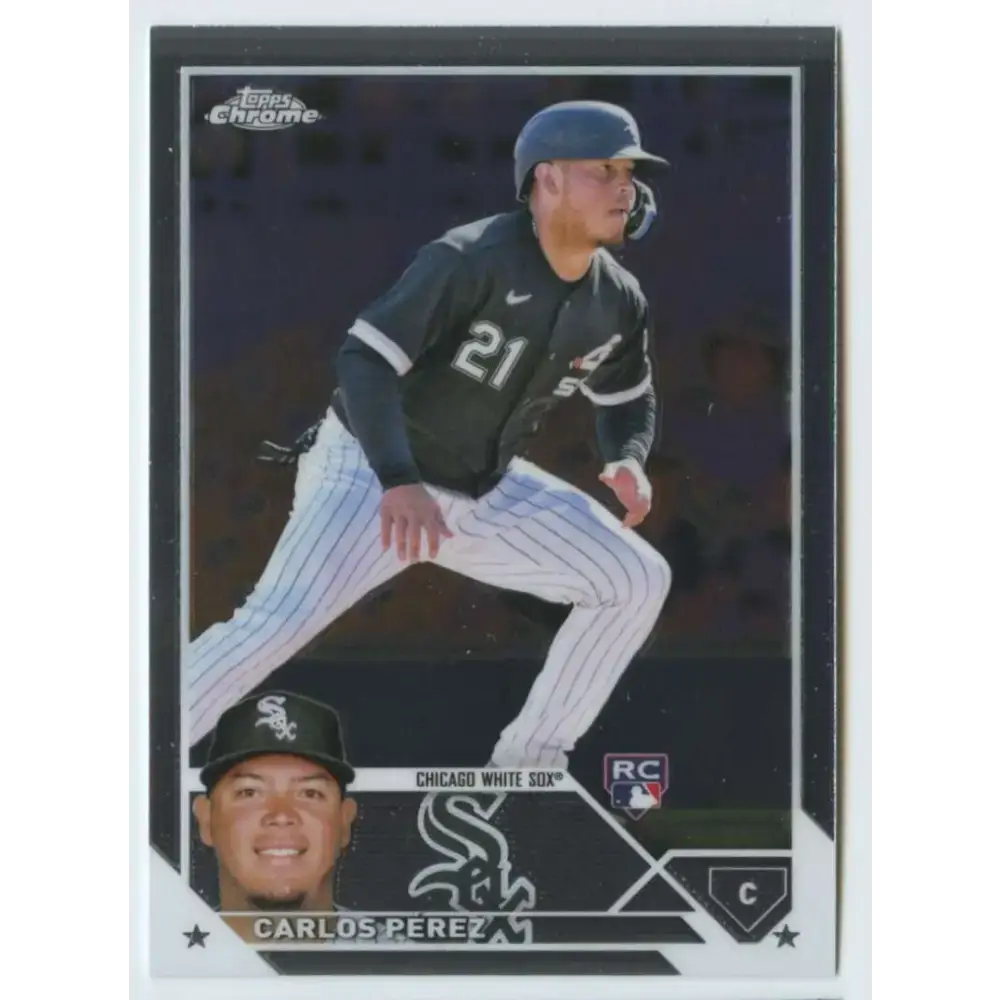 2023 Topps Chrome #133 Carlos Perez NM-MT RC Rookie Chicago White Sox Baseball Card - Baseball Card Single