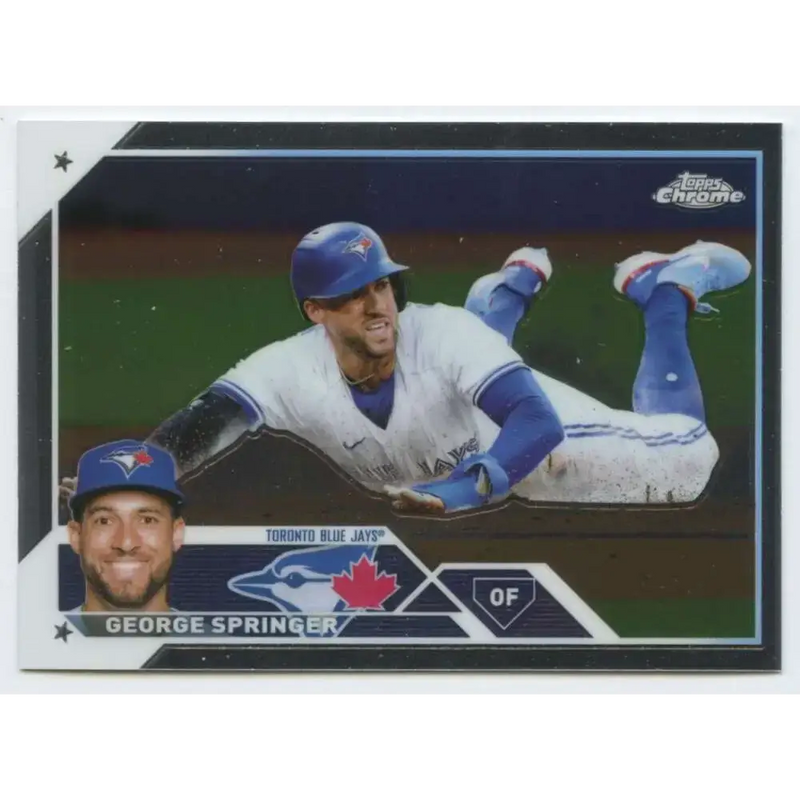 2023 Topps Chrome #134 George Springer NM-MT Toronto Blue Jays Baseball Card - Baseball Card Single