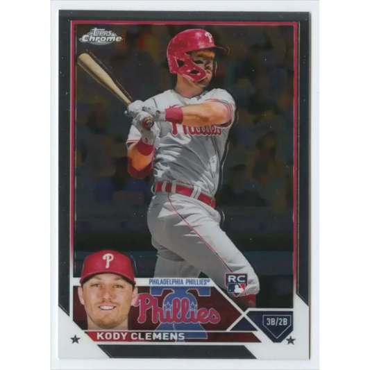 2023 Topps Chrome #135 Kody Clemens NM-MT RC Rookie Philadelphia Phillies Baseball Card - Baseball Card Single