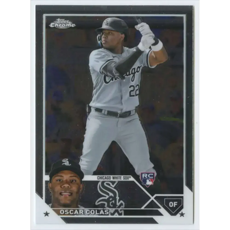 2023 Topps Chrome #145 Oscar Colas NM-MT RC Rookie Chicago White Sox Baseball Card - Baseball Card Single