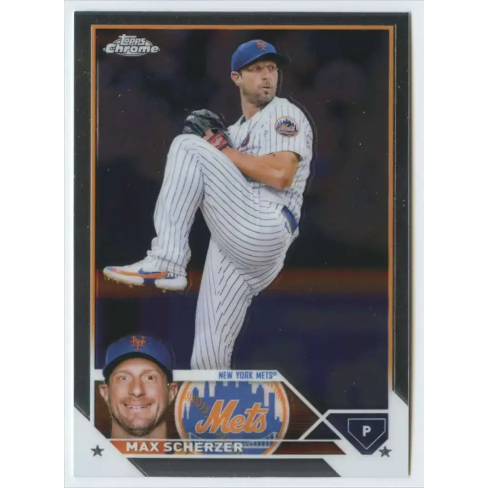 2023 Topps Chrome #148 Max Scherzer NM-MT New York Mets Baseball Card - Baseball Card Single