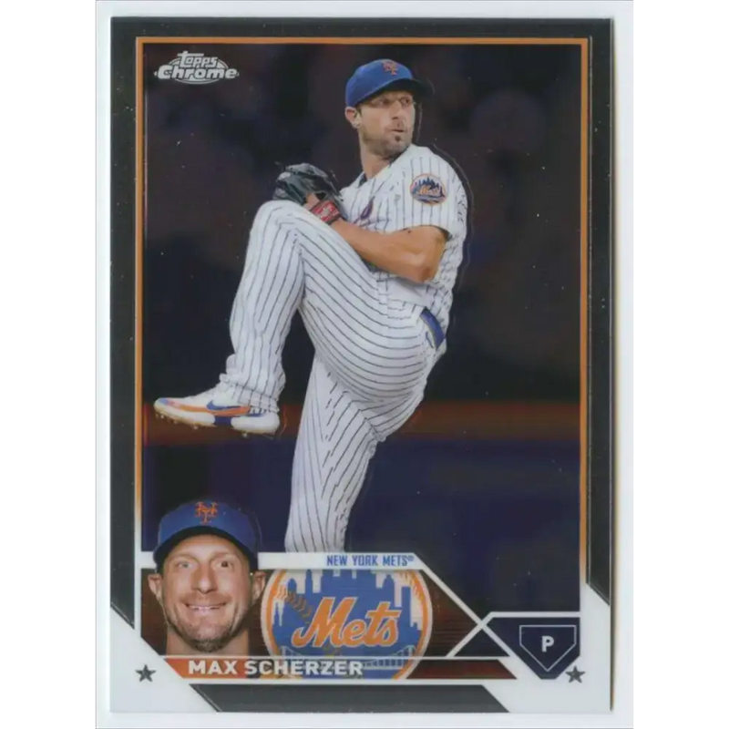 2023 Topps Chrome #148 Max Scherzer NM-MT New York Mets Baseball Card - Baseball Card Single