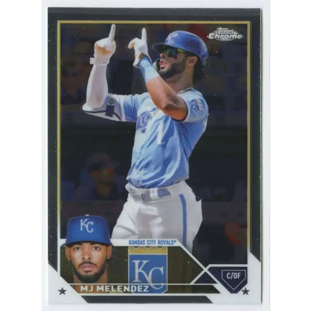 2023 Topps Chrome #151 MJ Melendez NM-MT Kansas City Royals Baseball Card - Baseball Card Single