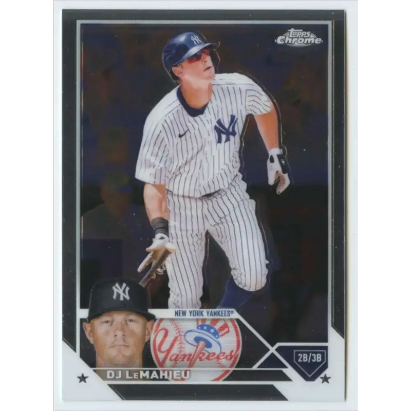 2023 Topps Chrome #153 DJ LeMahieu NM-MT New York Yankees Baseball Card - Baseball Card Single
