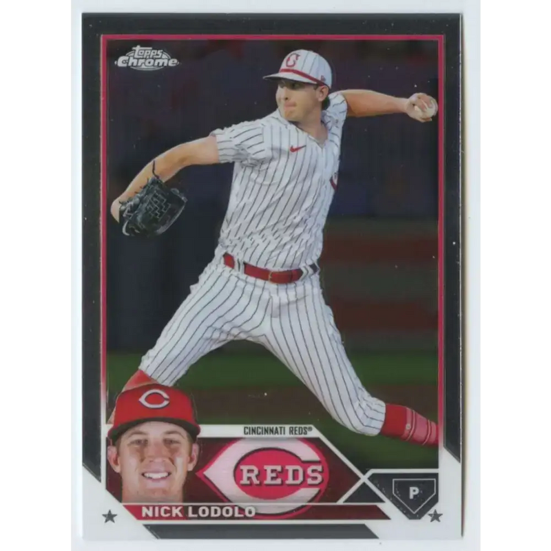 2023 Topps Chrome #154 Nick Lodolo NM-MT Cincinnati Reds Baseball Card - Baseball Card Single