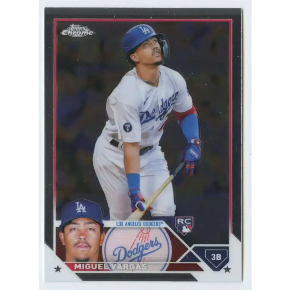2023 Topps Chrome #161 Miguel Vargas NM-MT RC Rookie Los Angeles Dodgers Baseball Card - Baseball Card Single