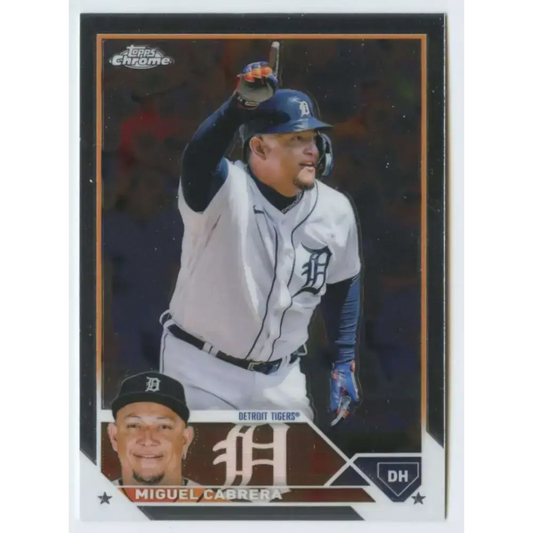 2023 Topps Chrome #164 Miguel Cabrera NM-MT Detroit Tigers Baseball Card - Baseball Card Single