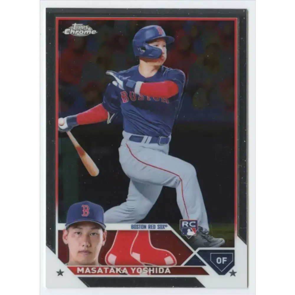 2023 Topps Chrome #167 Masataka Yoshida NM-MT RC Rookie Boston Red Sox Baseball Card - Baseball Card Single
