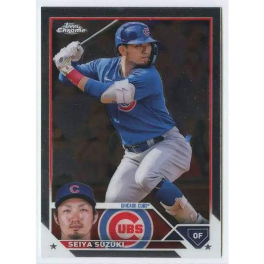 2023 Topps Chrome #168 Seiya Suzuki NM-MT Chicago Cubs Baseball Card - Baseball Card Single