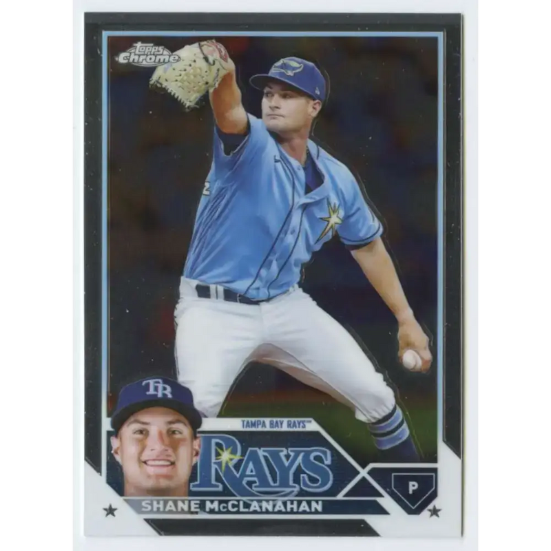 2023 Topps Chrome #169 Shane McClanahan NM-MT Tampa Bay Rays Baseball Card - Baseball Card Single