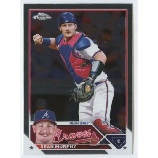 2023 Topps Chrome #178 Sean Murphy NM-MT Atlanta Braves Baseball Card - Baseball Card Single