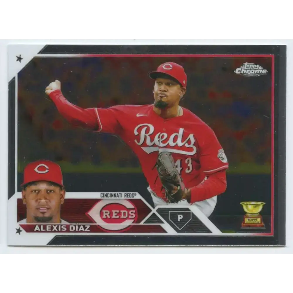 2023 Topps Chrome #179 Alexis Diaz NM-MT Cincinnati Reds Baseball Card - Baseball Card Single