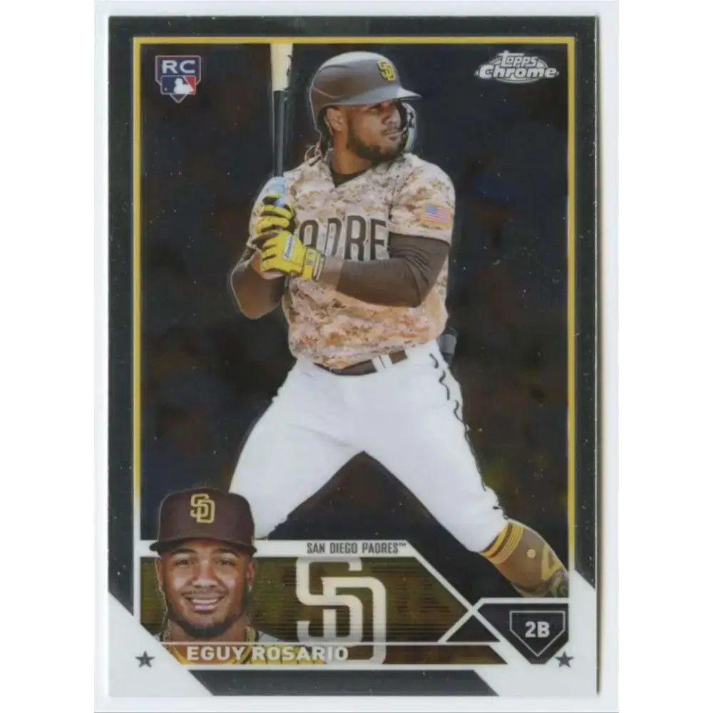 2023 Topps Chrome #184 Eguy Rosario NM-MT RC Rookie San Diego Padres Baseball Card - Baseball Card Single