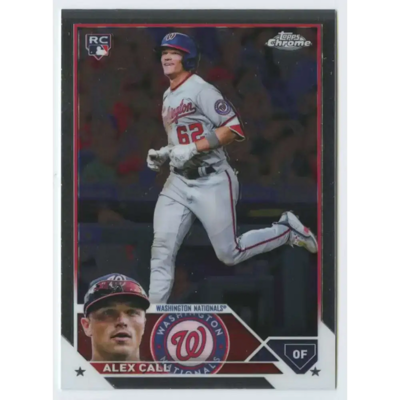 2023 Topps Chrome #187 Alex Call NM-MT RC Rookie Washington Nationals Baseball Card - Baseball Card Single