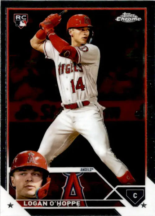 2023 Topps Chrome #188 Logan O’Hoppe - Baseball Card Single