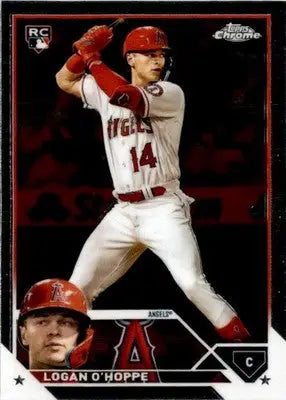 2023 Topps Chrome #188 Logan O’Hoppe - Baseball Card Single