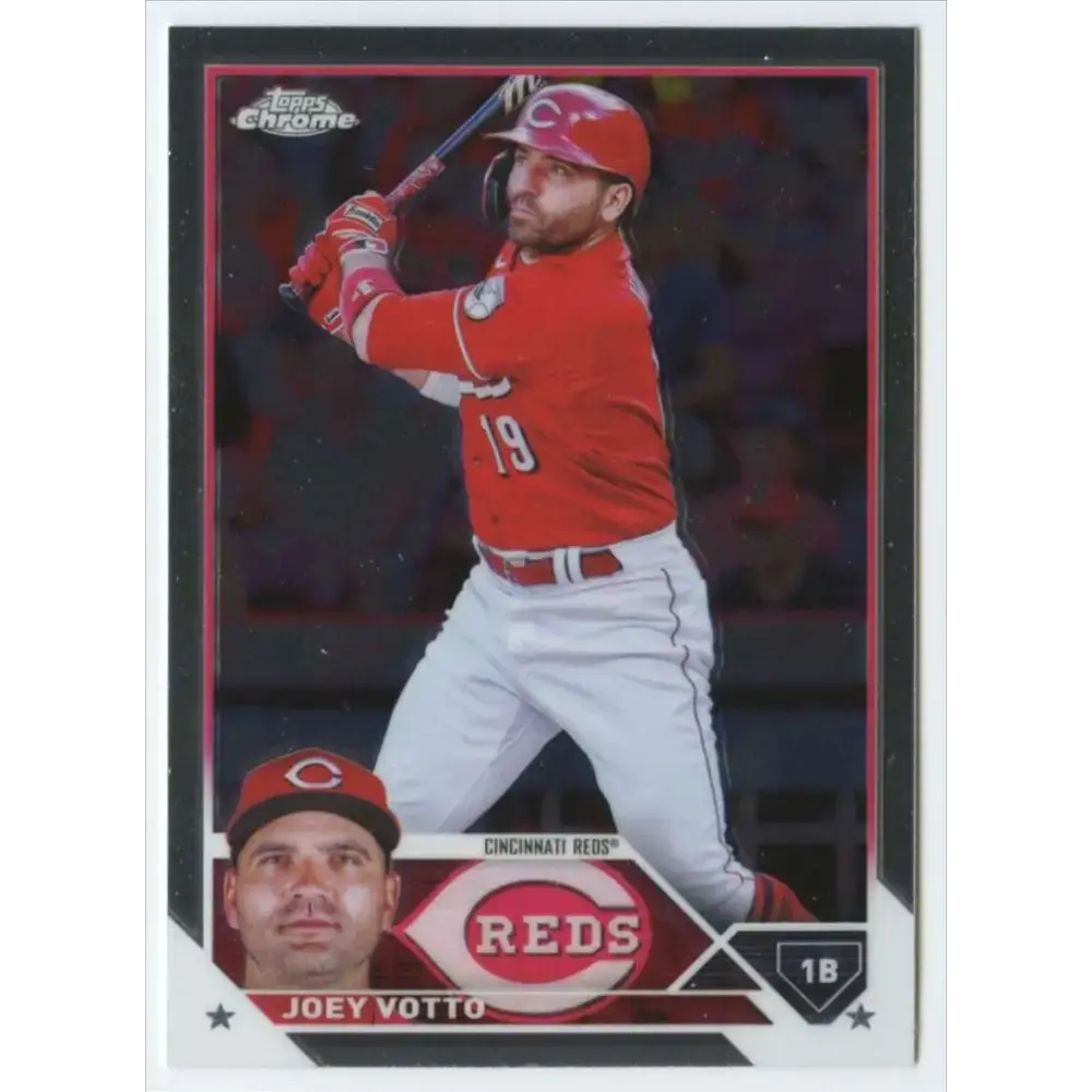 2023 Topps Chrome #190 Joey Votto NM-MT Cincinnati Reds Baseball Card - Baseball Card Single