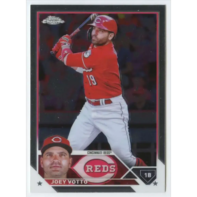2023 Topps Chrome #190 Joey Votto NM-MT Cincinnati Reds Baseball Card - Baseball Card Single