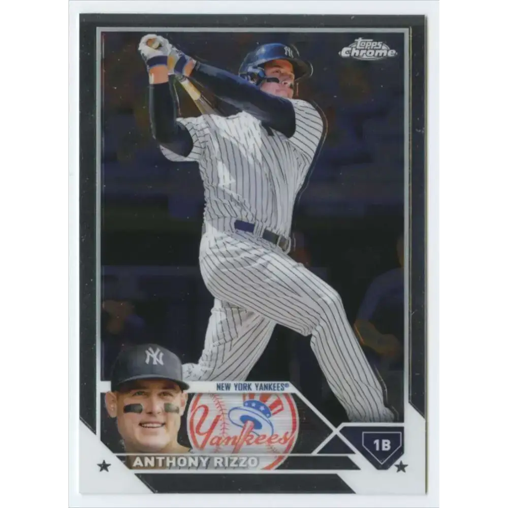2023 Topps Chrome #191 Anthony Rizzo NM-MT New York Yankees Baseball Card - Baseball Card Single